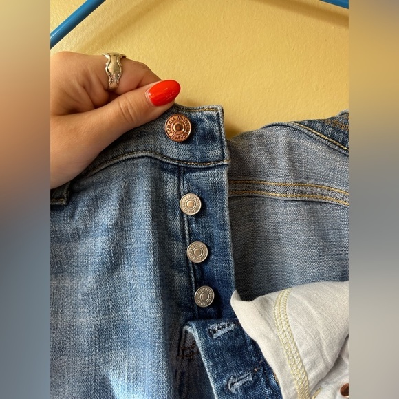 7 For All Mankind Button Fly Josephina Jeans - Cotton, Size 27, 7FAMK - Picture 4 of 6